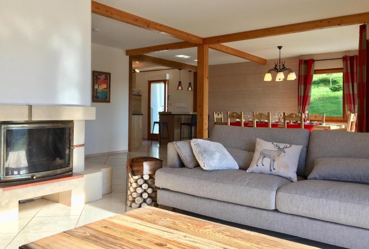 Chalet Le Flocon Bleu - Mauselaine Avec Vue Sur Le Lac De Gérardmer Eksteriør bilde